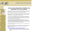 Desktop Screenshot of dissertation-statistics.com
